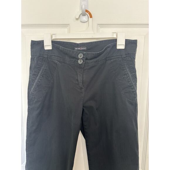 New York & Company Black Pants Wide Leg Size 6 Tall Wear to Work Classic - Picture 3 of 5